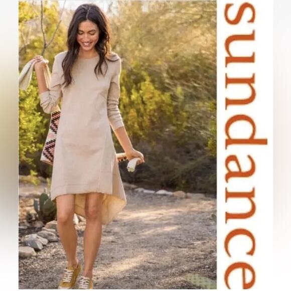 Sundance Thea Thermal Lagenlook Asymmetrical Mini Dress - Size M - Picture 3 of 5